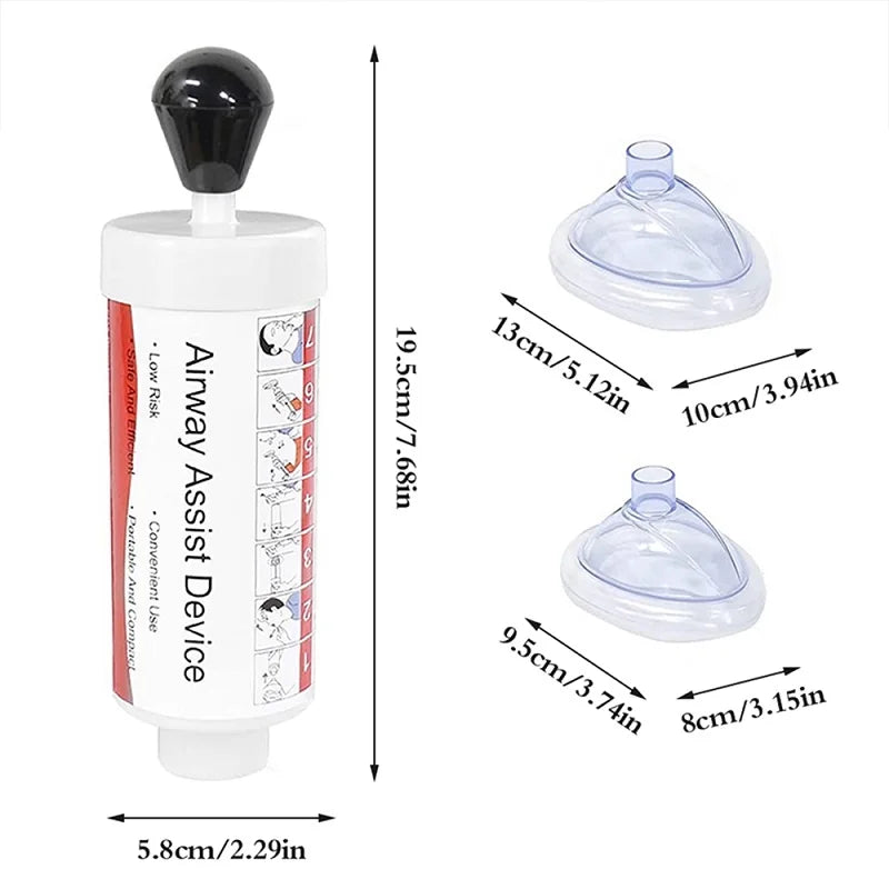 Respiratory trainer suffocation emergency airway assistance equipment