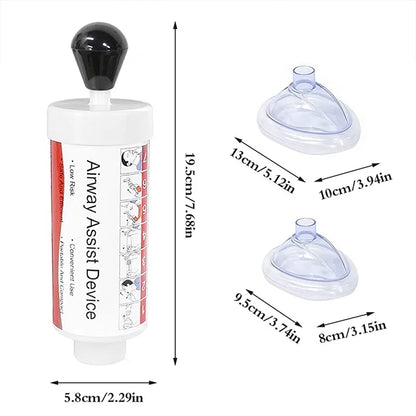 Respiratory trainer suffocation emergency airway assistance equipment