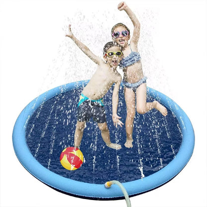 150C170CM Children's Outdoor Dolphin Playing Mat Lace Letter Sprinkler Mat Pet Sprinkler Mat